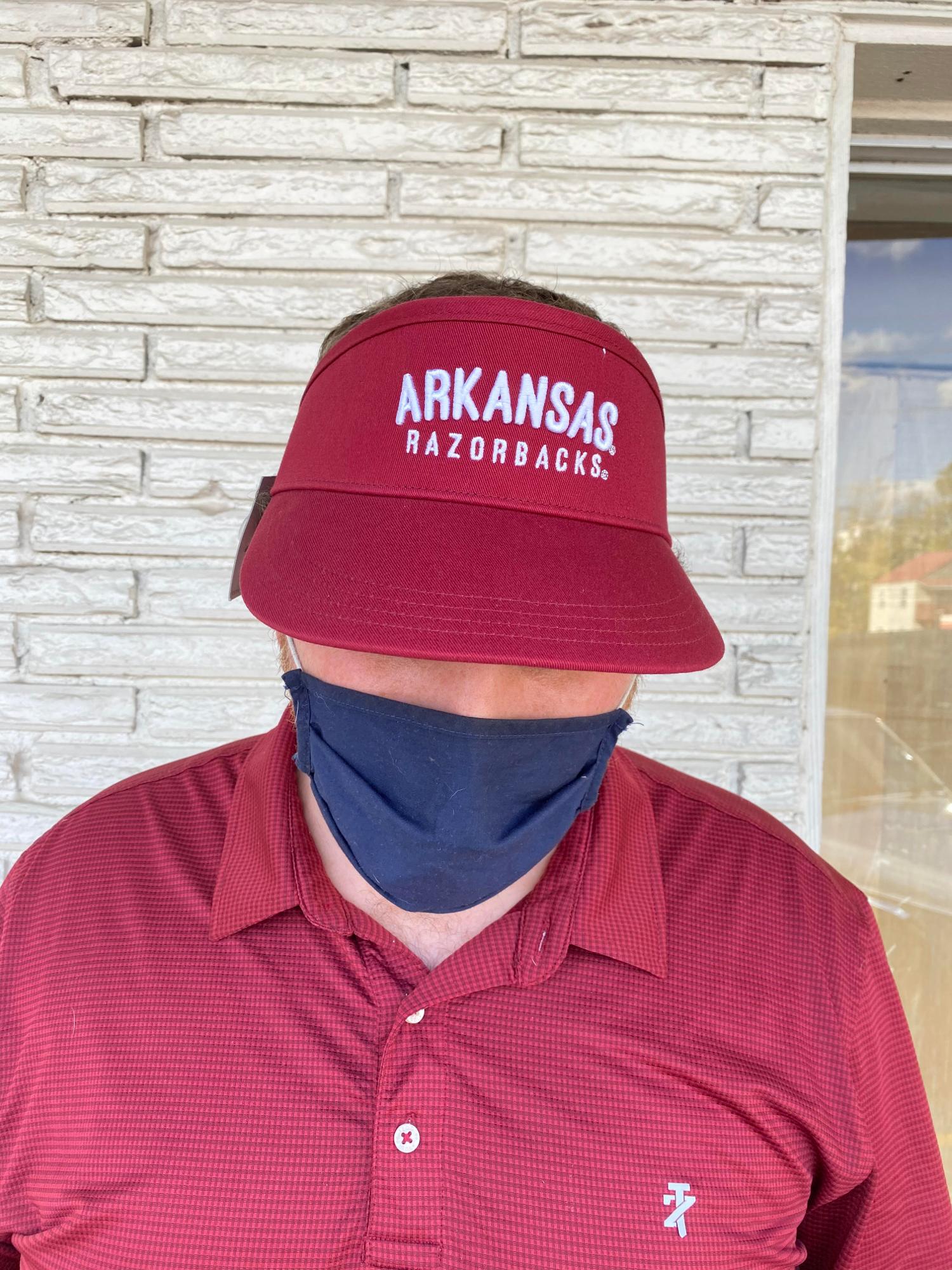 image of: Arkansas Razorbacks Visor - Cardinal