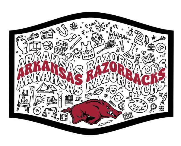 Arkansas Razorback Magnet Archwood Doodles; $7.99