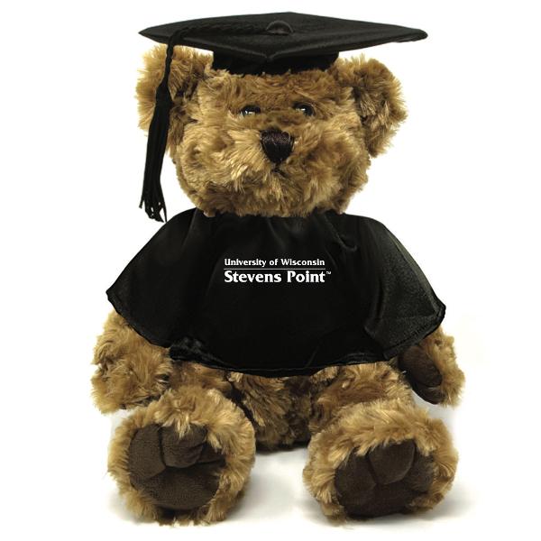 UWSP Traditional Graduation Bear, Tan; $29.98