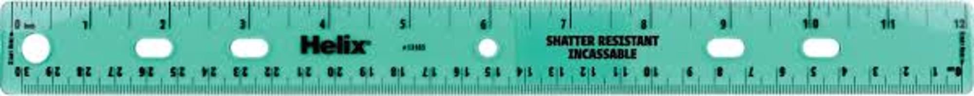 image of: Helix Shatter - Resistant Ring Binder Ruler