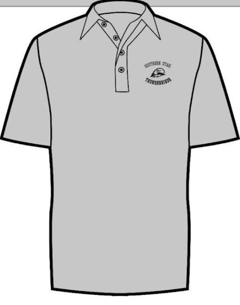 CI SPORT POLO GRAY SOUTHERN UTAH/THOR; $49.99