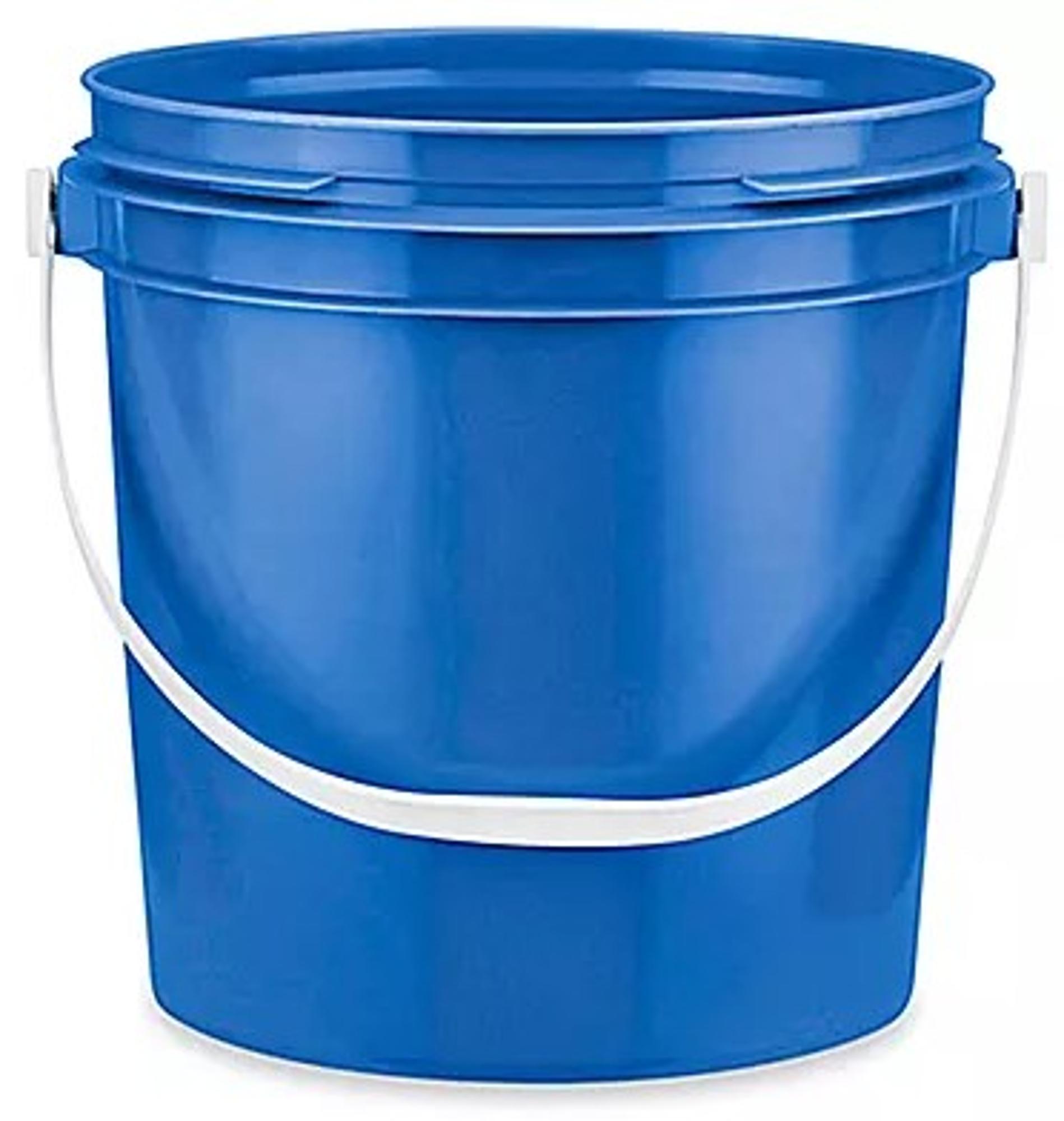 image of: Plastic Pail Bucket One Gallon Blue