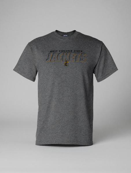 Tee - J America Charcoal "Jackets" Crew; $19.99