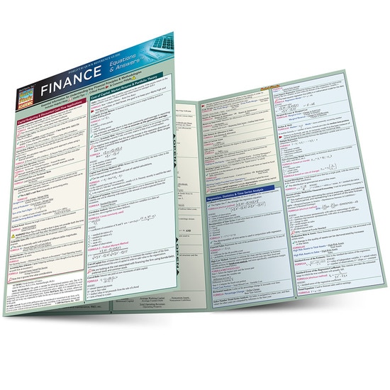 Cover image for FINANCE EQUATIONS AND ANSWERS LAMINATED STUDY GUIDE