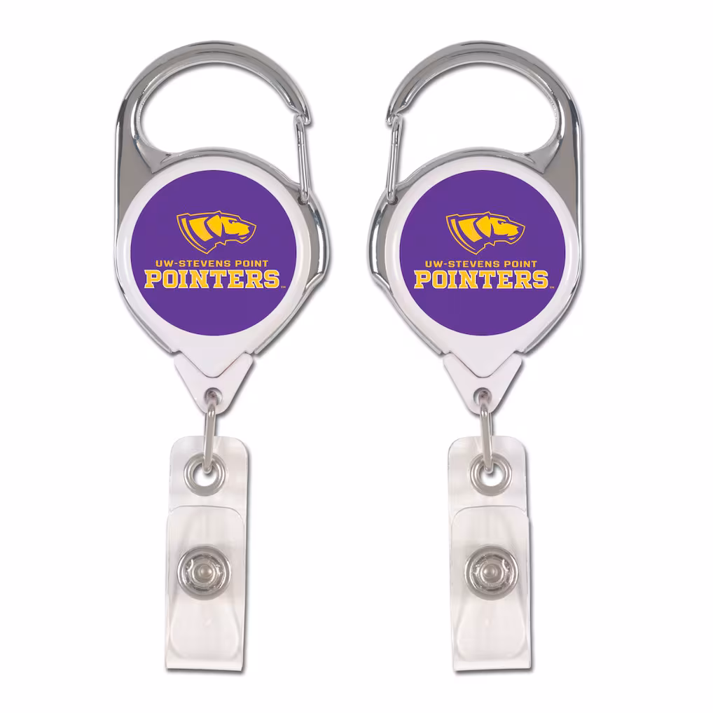 Product image 1 of 1 for University of Wisconsin Stevens Point Two Sided Badge Reel