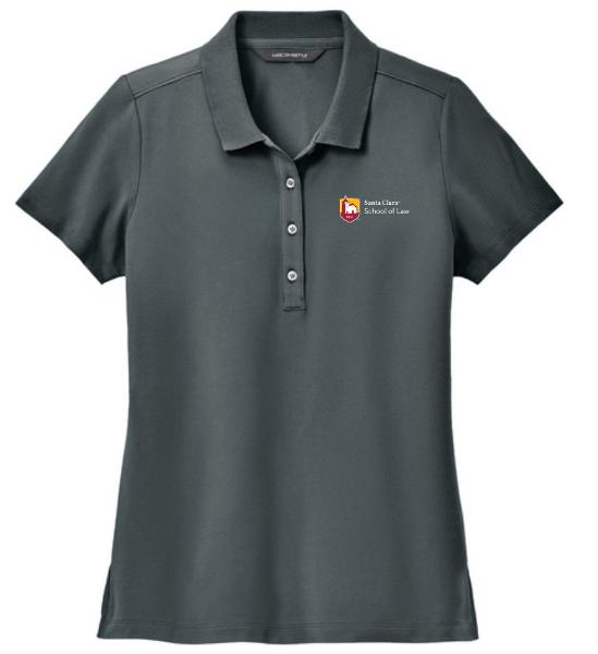 Santa Clara University School of Law Women's Stretch Pique Polo, Storm Grey; $56.98