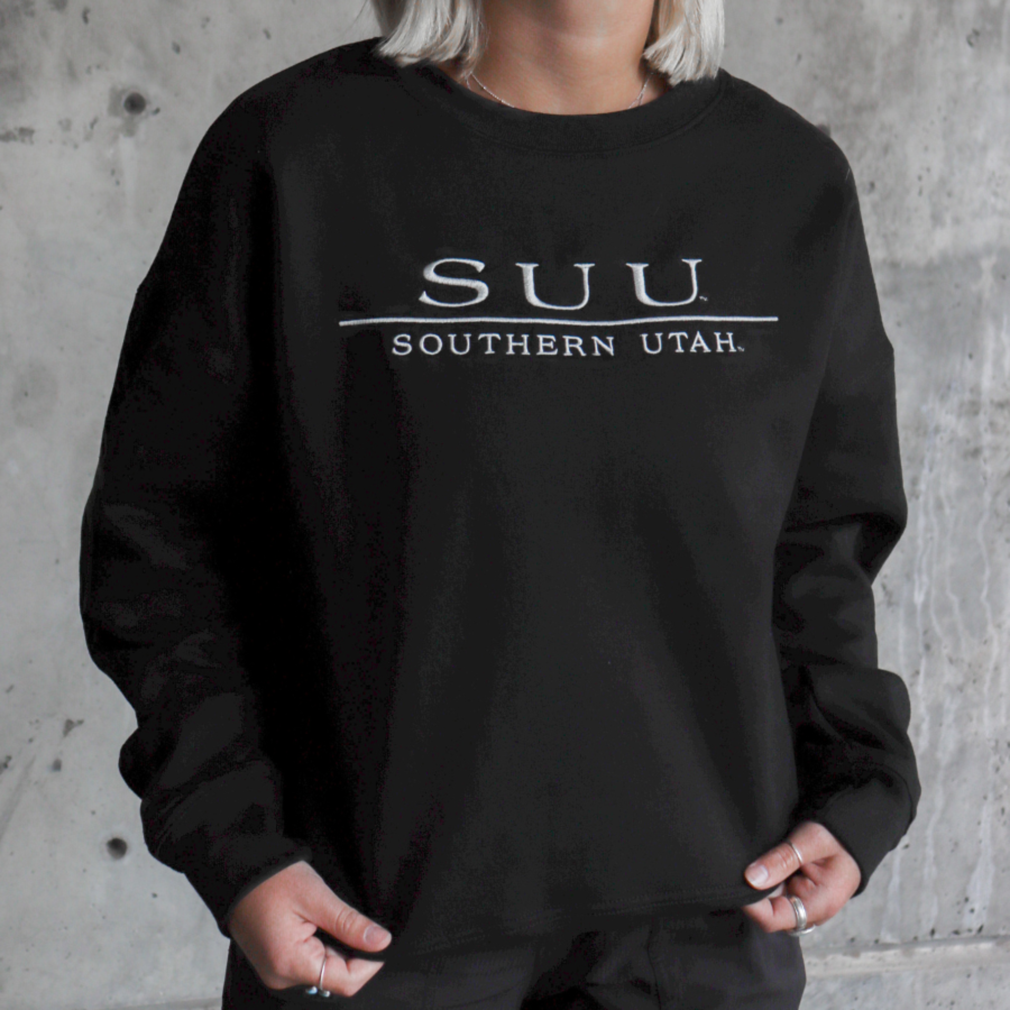 image of: Champion Black Southern Utah Crewneck