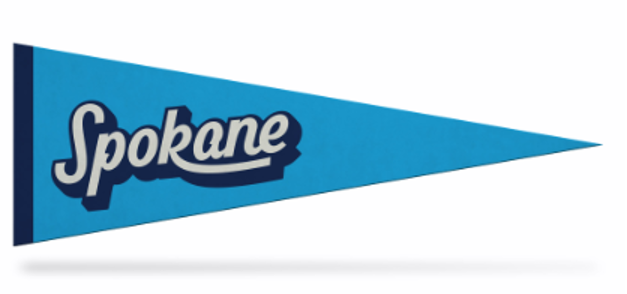 image of: SFCC 5X15 PENNANT SPOKANE BLUE