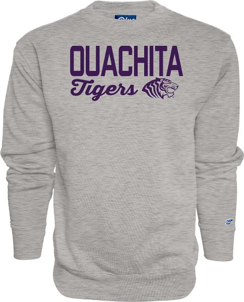 Ouachita Tigers Rusty Iron Campbell Crew; $44.99
