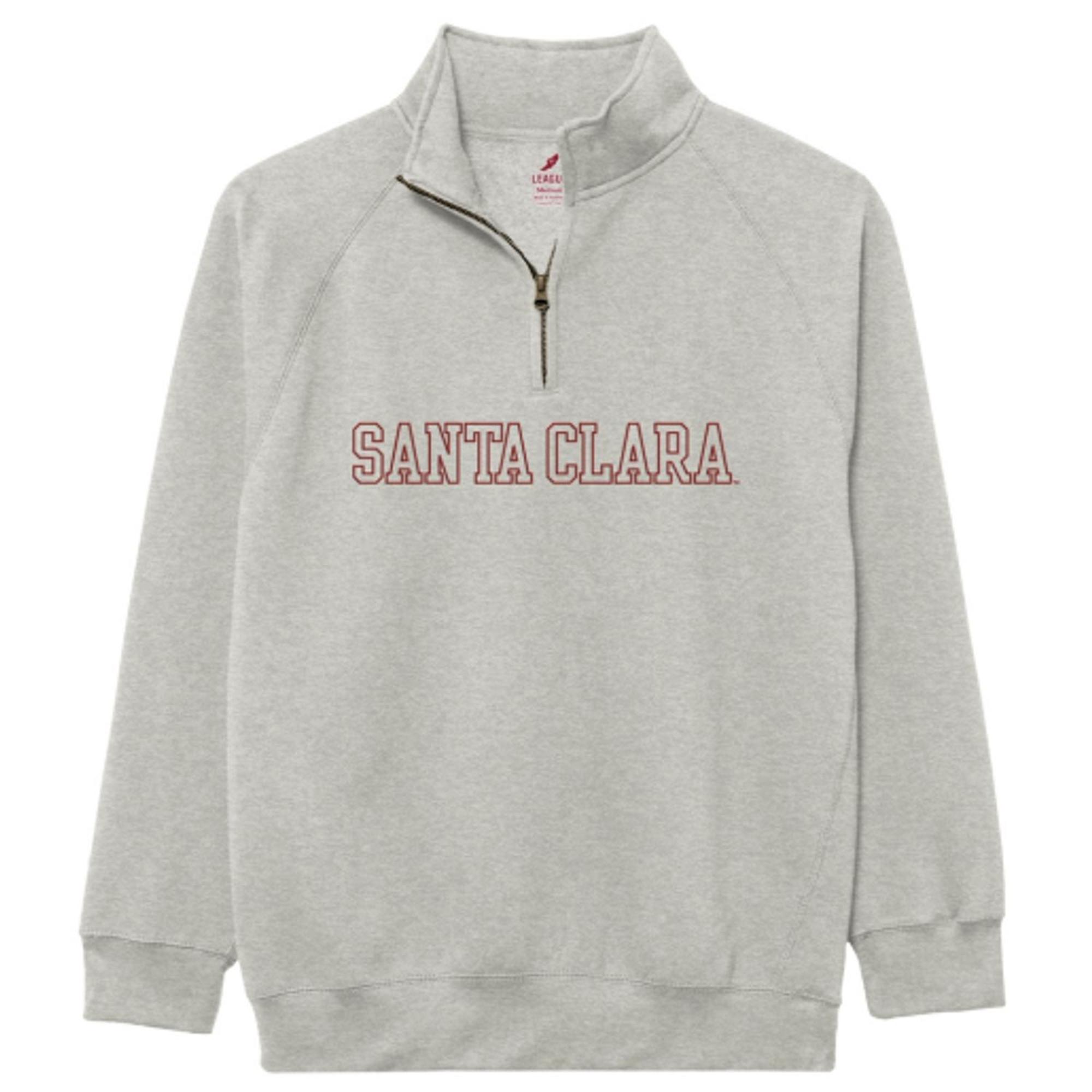 Product image 1 of 1 for Santa Clara Broncos Essential Quarter Zip 2.0, Outline Logo, Oatmeal Heather