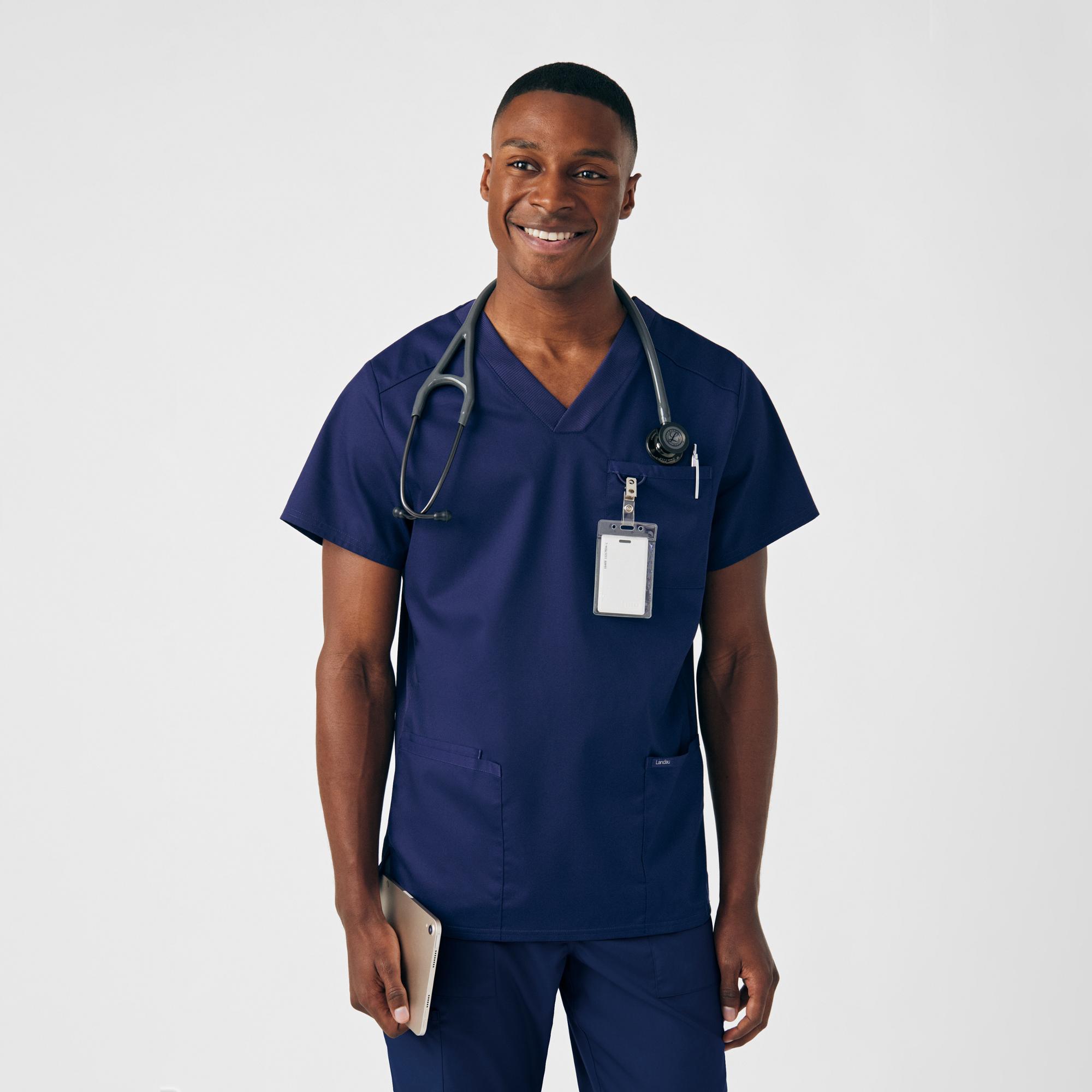 Variant 4 of 5 for Mens ProFlex 4-Pocket V-Neck Scrub Top