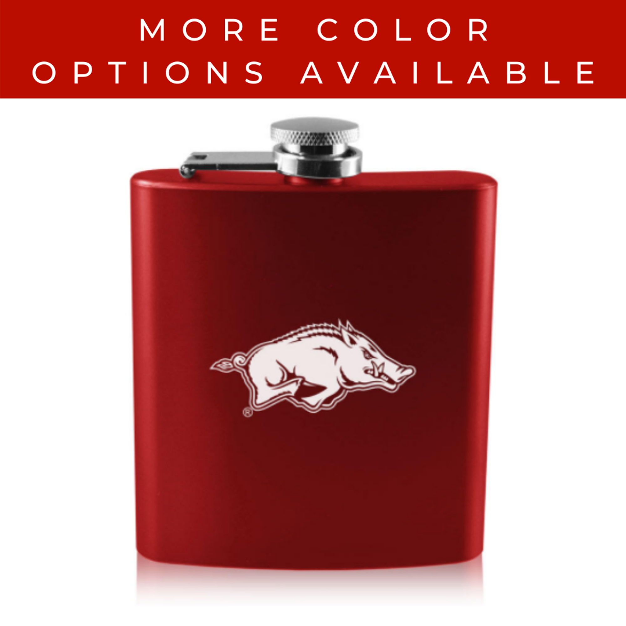 image of: Arkansas Razorbacks LXG, Inc. Old Fashioned Running Hog Flask