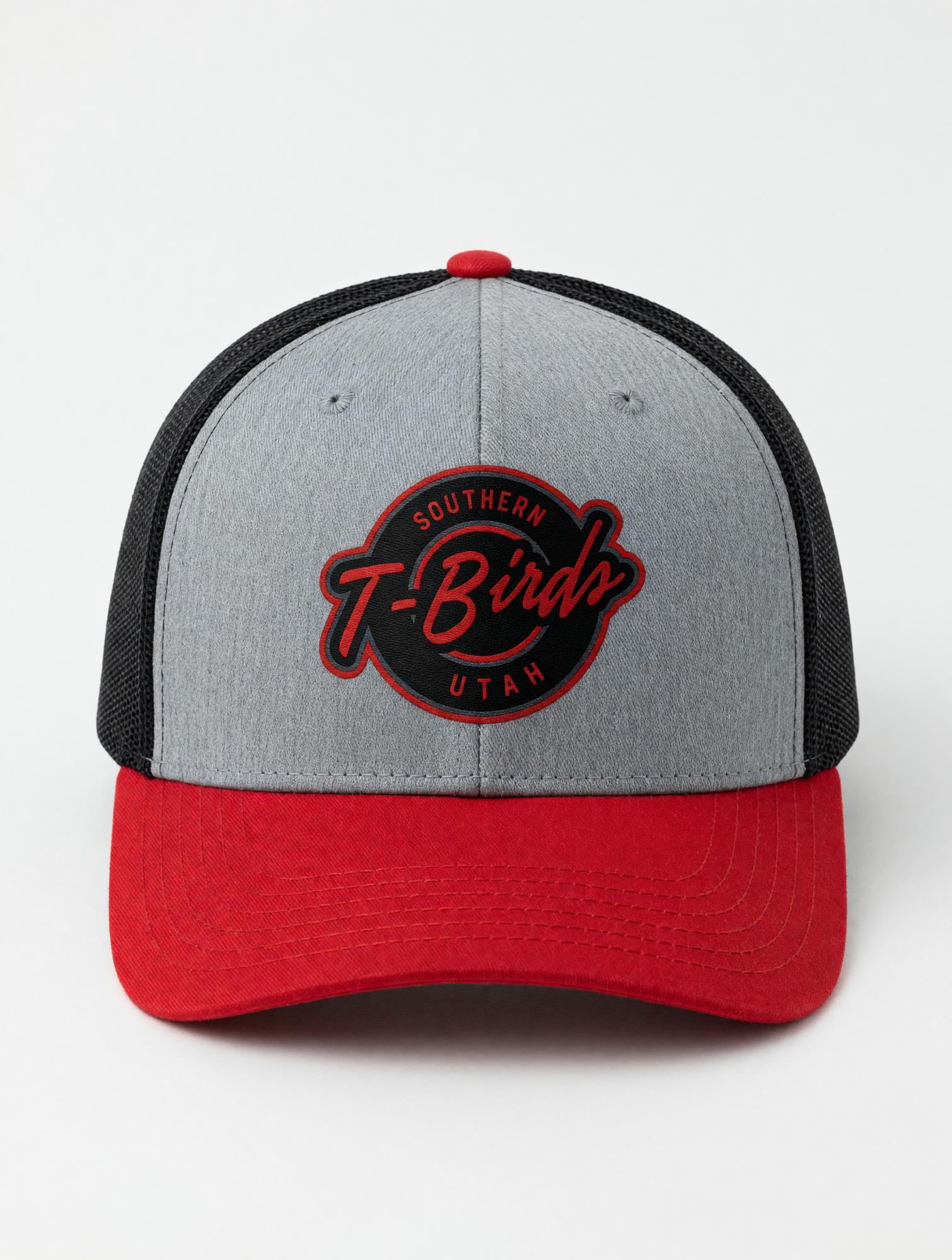 Product image 1 of 1 for CAPX HAT GRAY/RED T-BIRDS PATCH ROUND