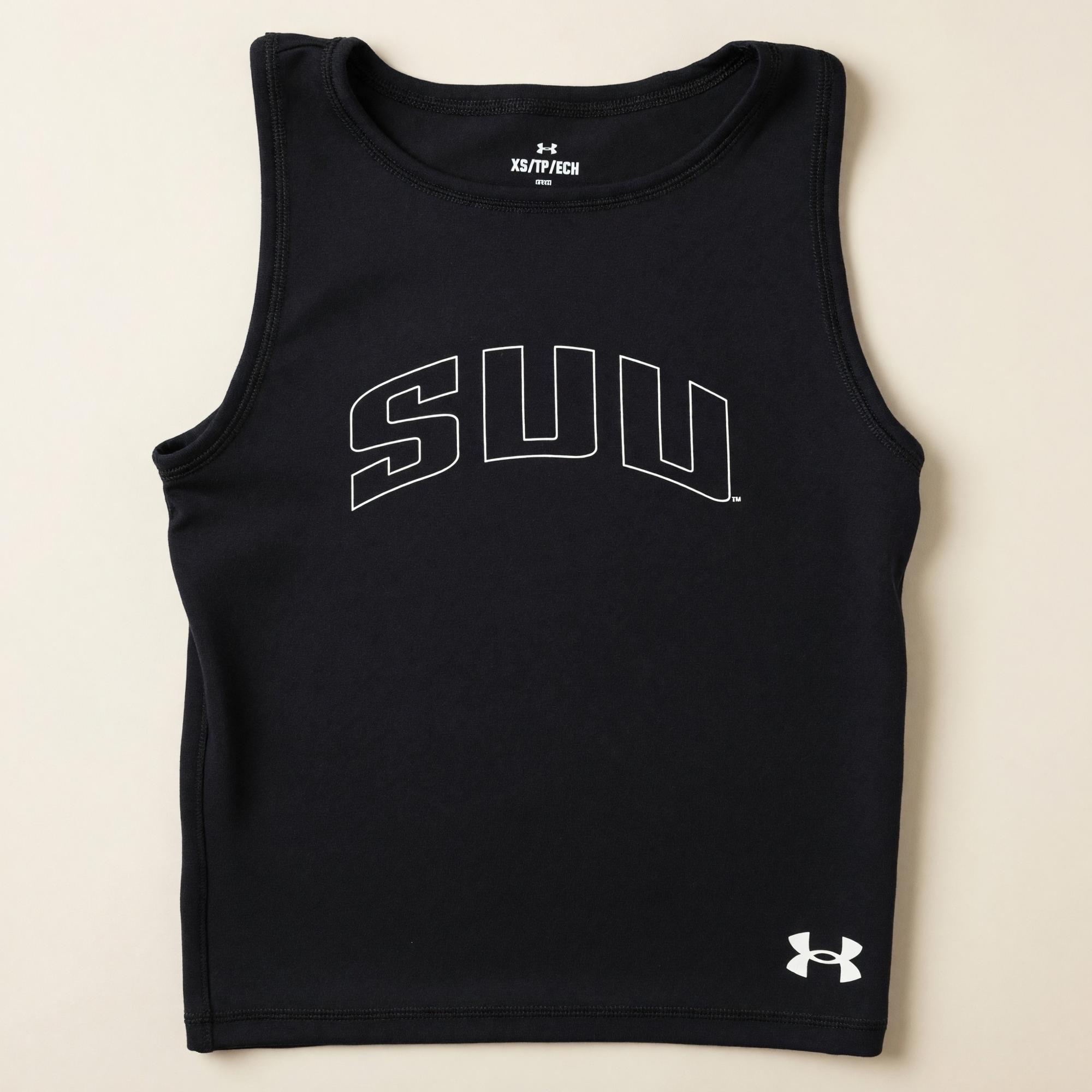Product image 1 of 2 for U/A WOMENS BLACK TANK TOP SUU