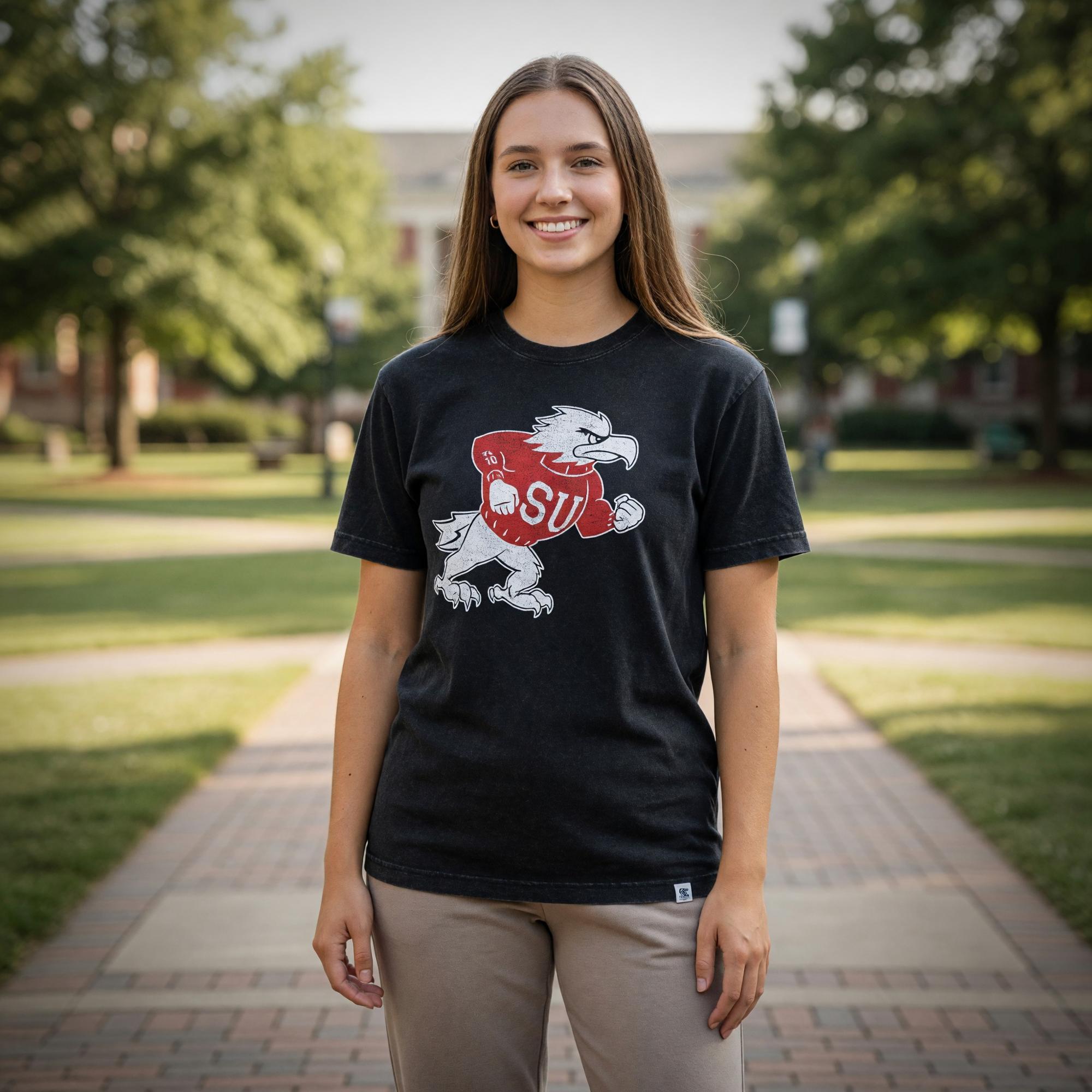 Product image 2 of 3 for COLOSSEUM TEE S/S BLACK FIGHTING BIRD