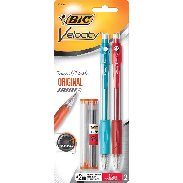MECHANICAL PENCIL BIC VELOCITY .9mm; $5.49