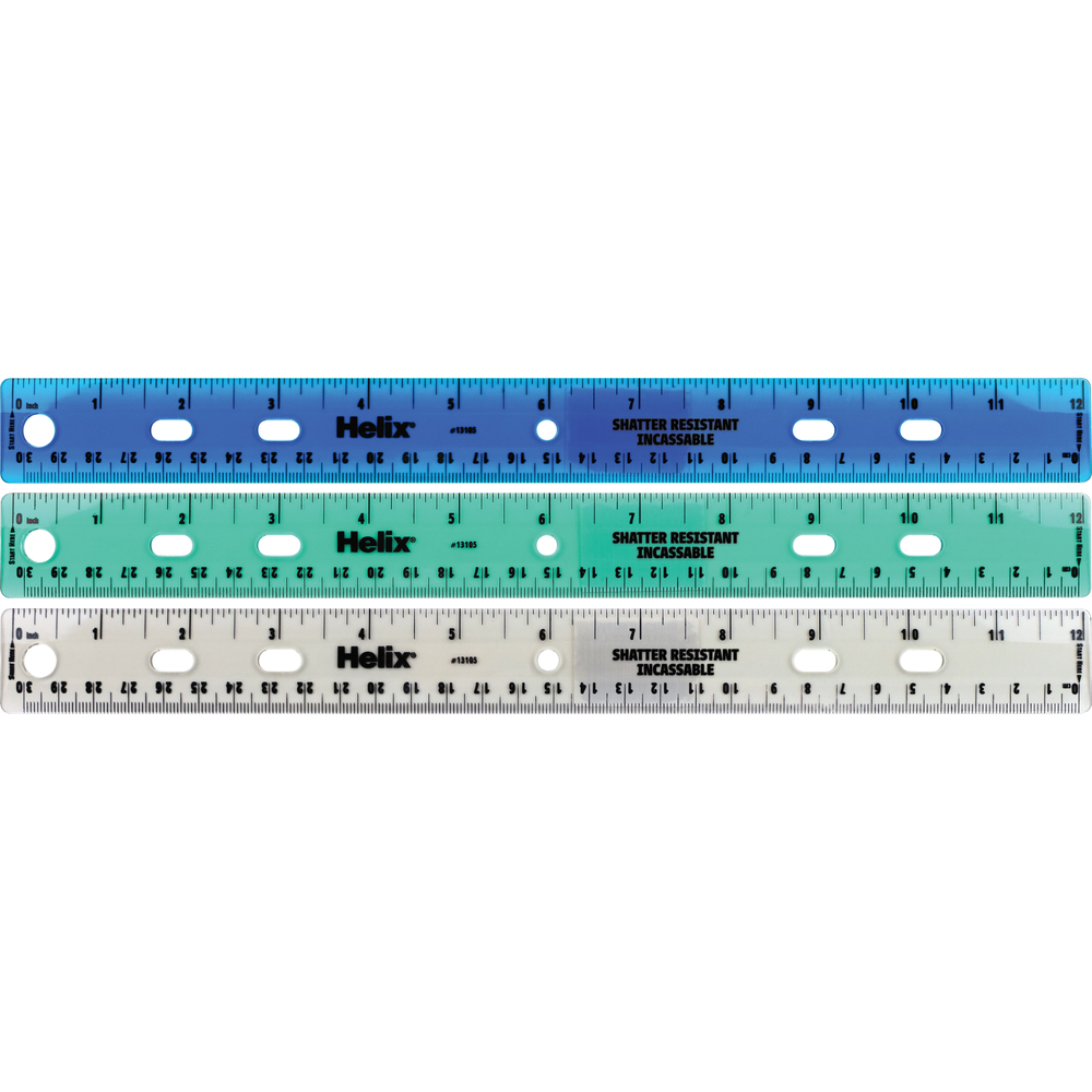 Product image 1 of 1 for HelixcShatter Proof Fashion Ruler - Assorted Colors