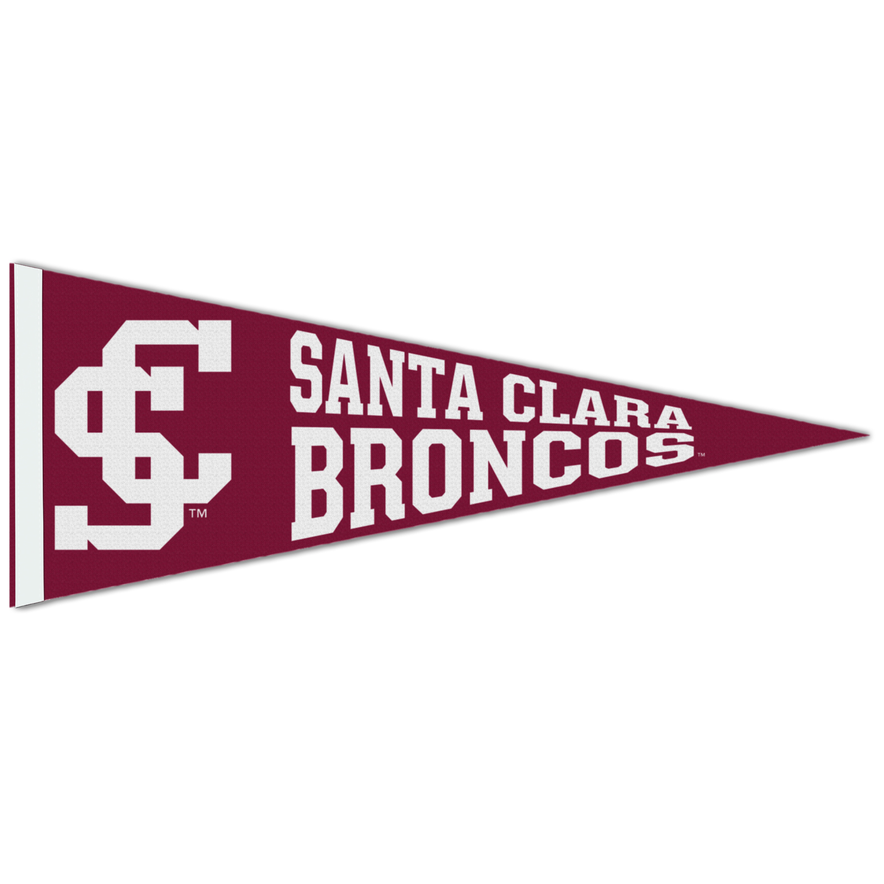 image of: Santa Clara Broncos Felt Pennant, Red