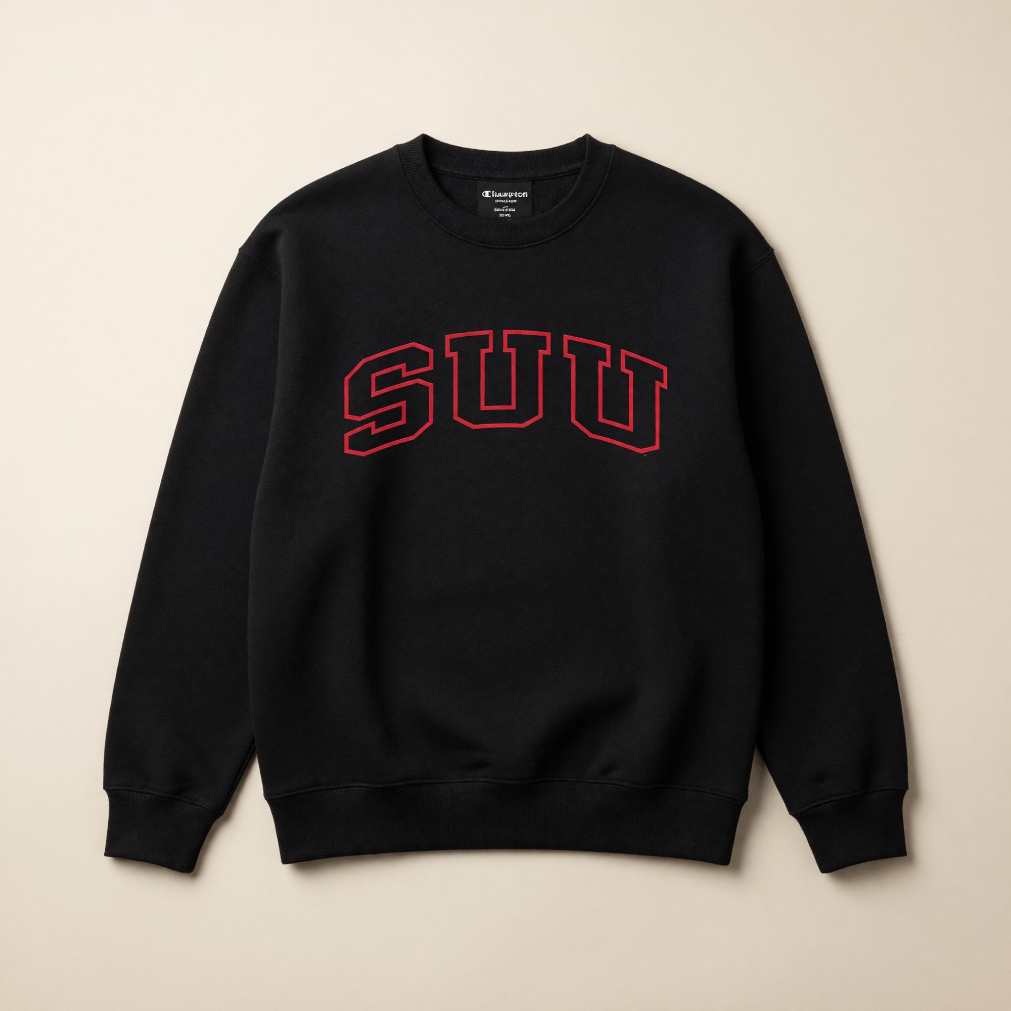Product image 1 of 2 for CHAMPION CREW BLACK SUU IN RED
