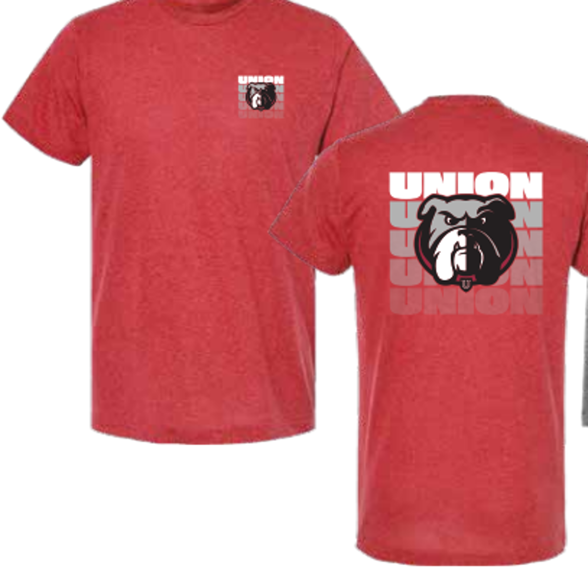image of: Union Bulldogs Poly Blend Short Sleeve Tee