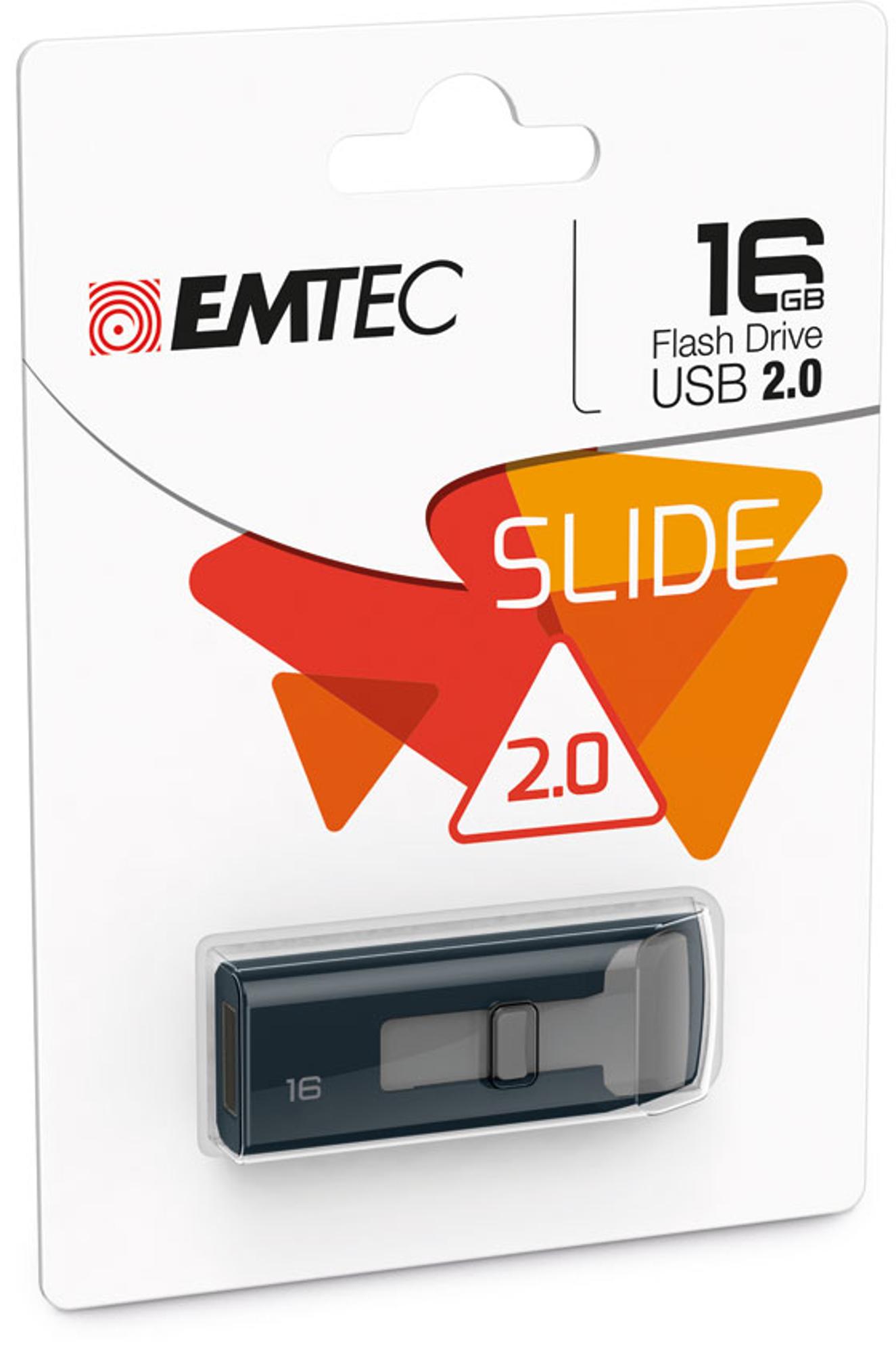 EMTEC 16 GB SLIDE USB 2.0 FLASH DRIVE | KVCC Bookstore