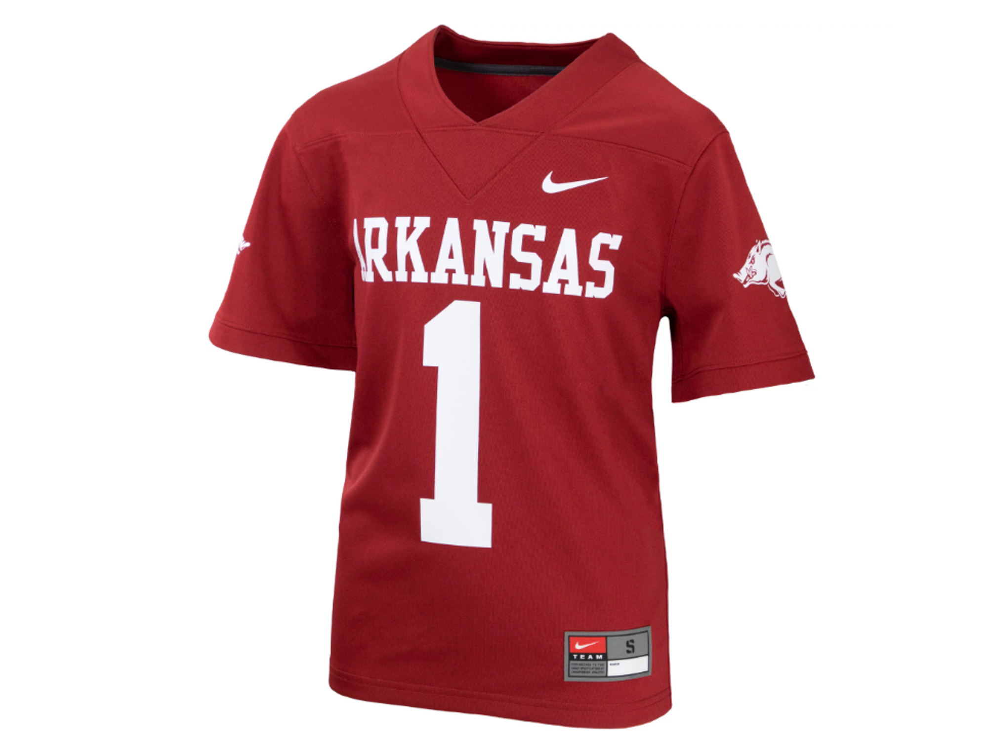 image of: Arkansas Razorbacks Nike Youth Untouchable Football Jersey (4-7)