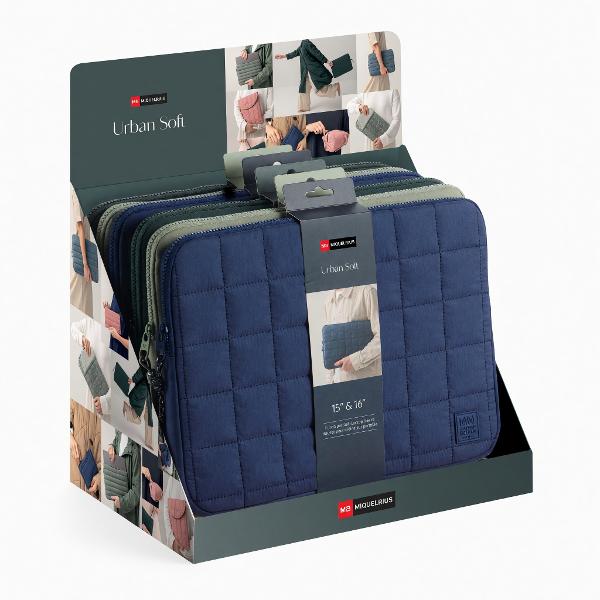 LAPTOP SLEEVE APLI 15-16" QUILTED ASST; $34.99