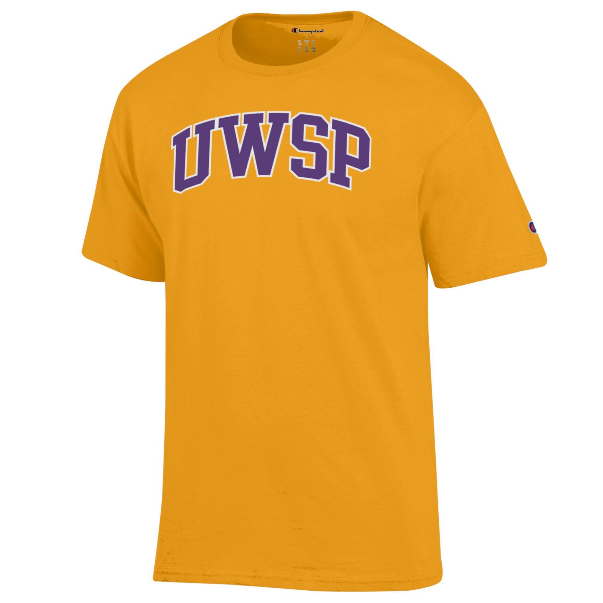 Product image 1 of 1 for UWSP Champion Basic Tee Shirt, Champion Gold