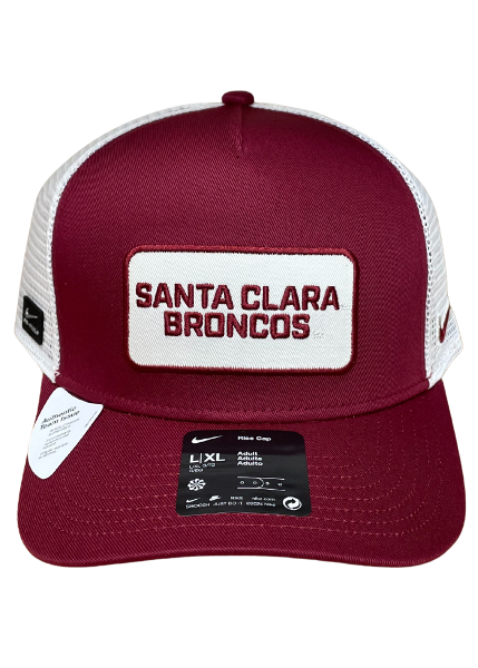 Santa Clara Broncos Nike Rise Pinch Panel Meshback Hat, Team Maroon; $32.00