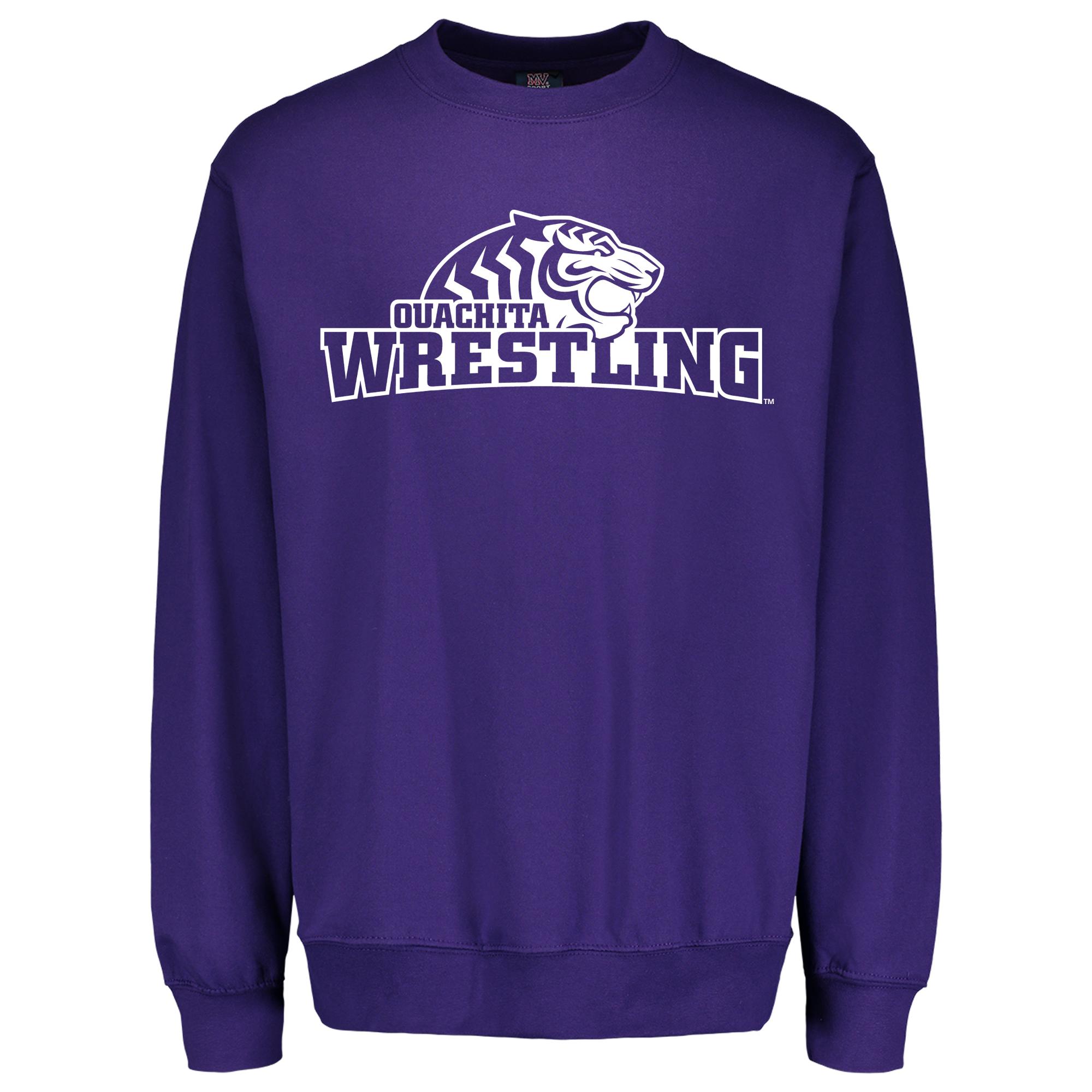 image of: * FINAL SALE * Ouachita Wrestling Fundamental Fleece Crew