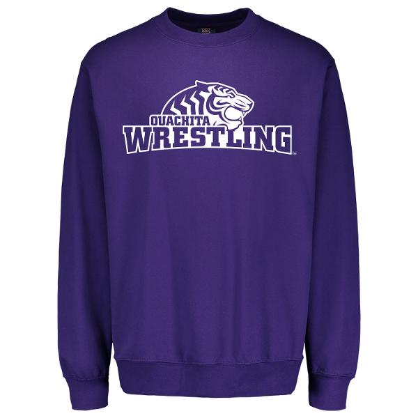 * FINAL SALE * Ouachita Wrestling Fundamental Fleece Crew; $24.99