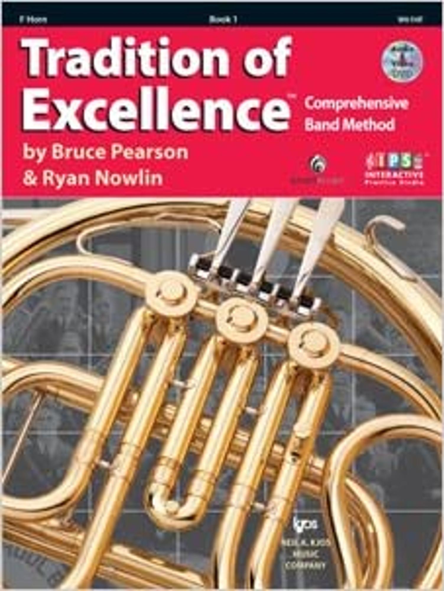 Cover image for TRAD. OF EXCEL., BOOK 1: F HORN