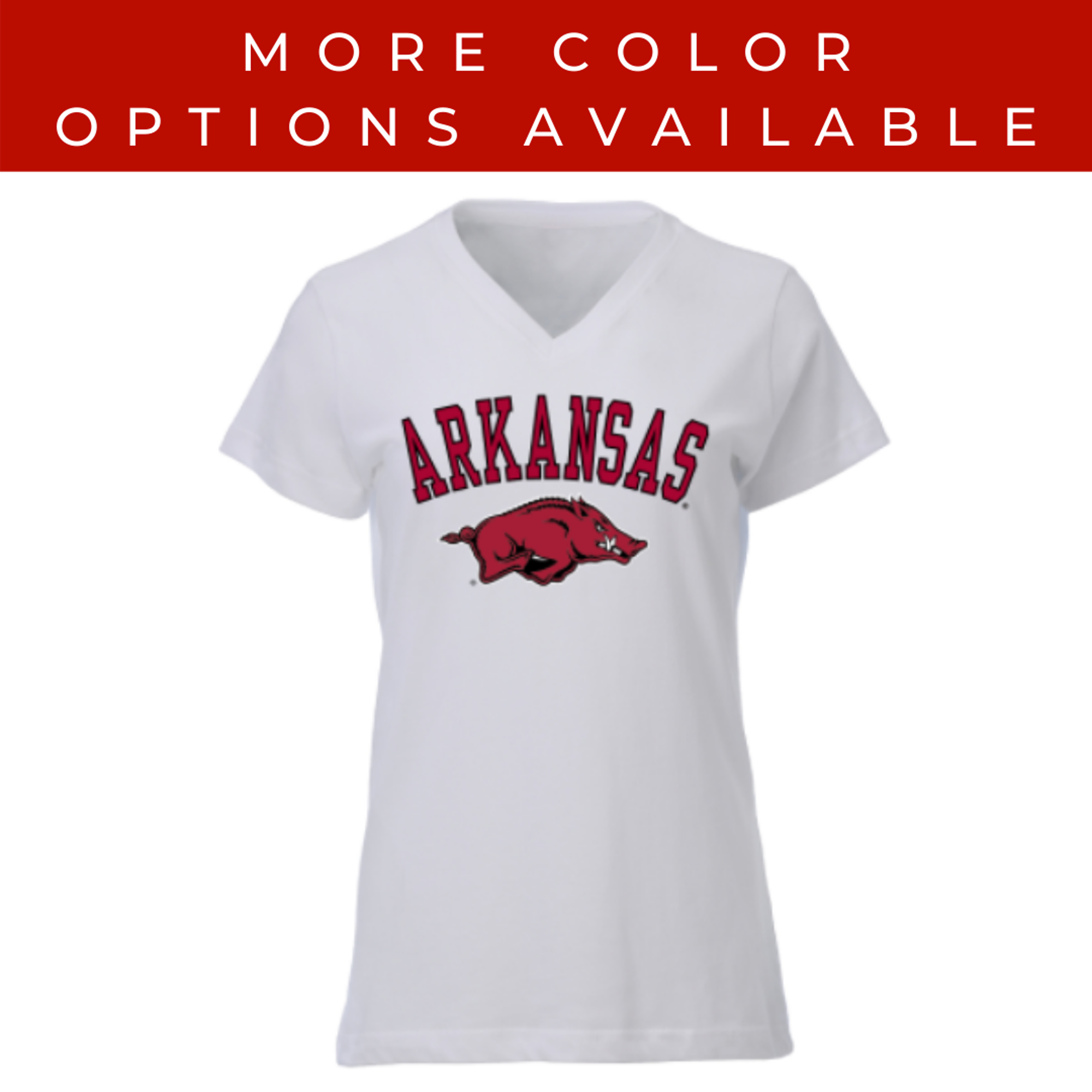 image of: Arkansas Razorbacks Ouray Sportswear Women's Running Hog Relaxed V-neck