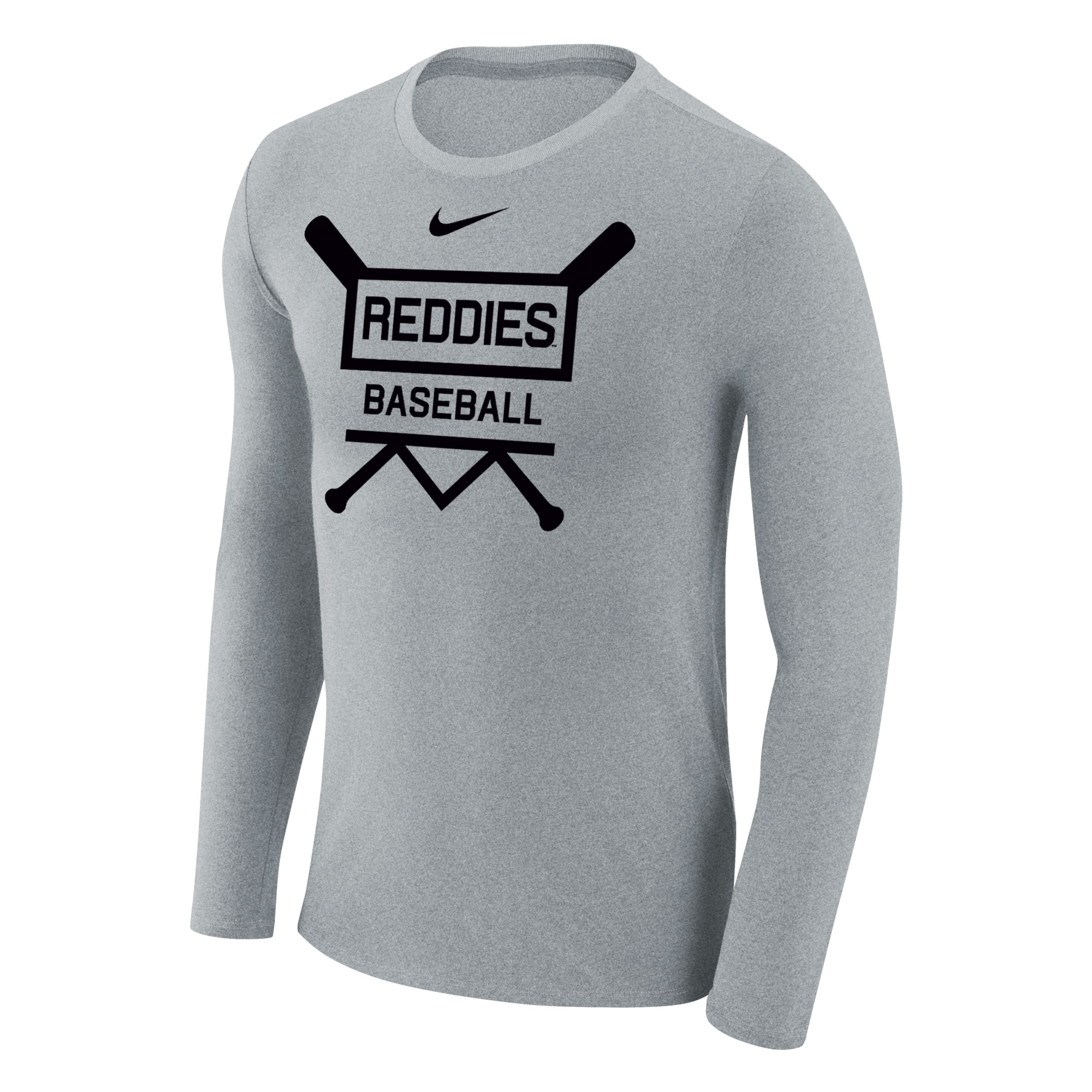 image of: Reddies Baseball Marled Long Sleeve Tee