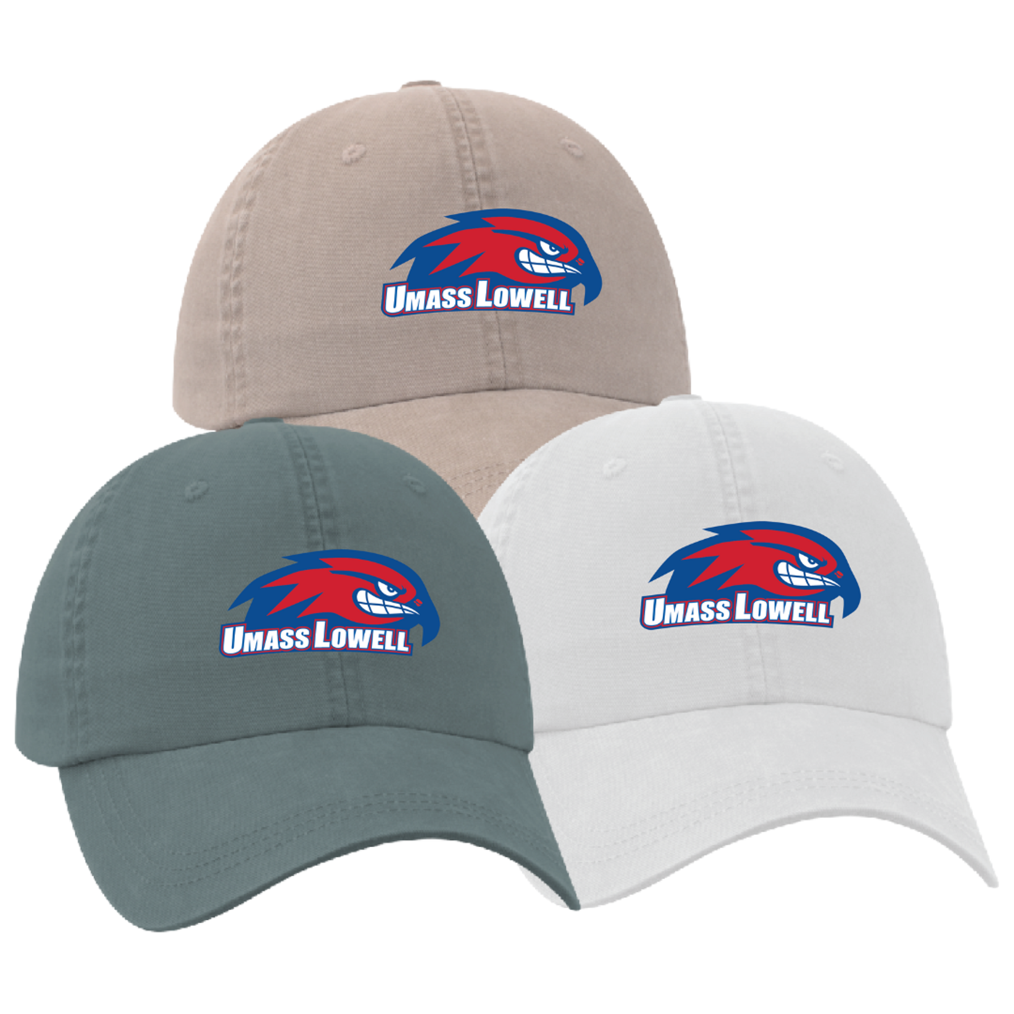 image of: UMASS Lowell River Hawk Carmel Pigment Cap