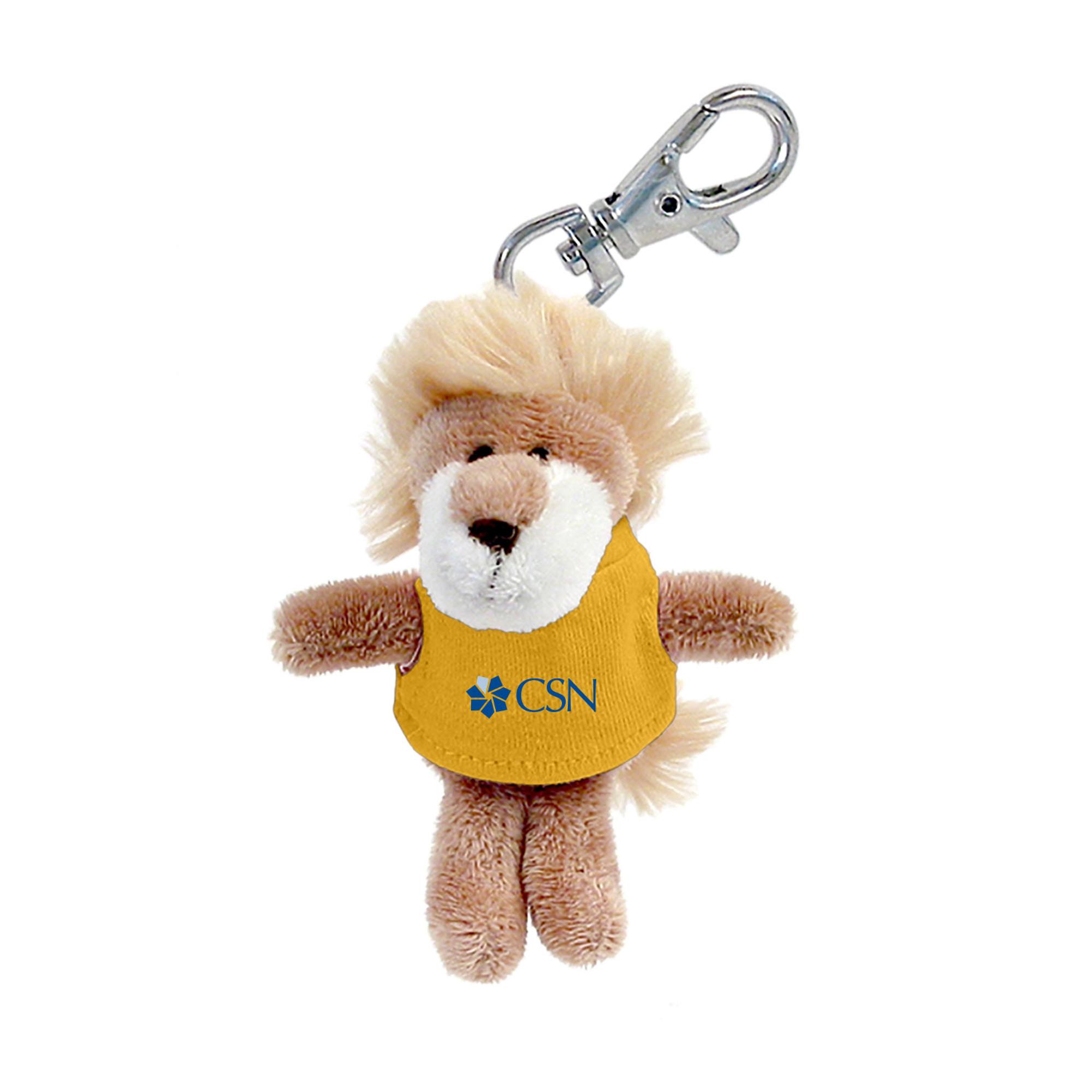 image of: PLUSH KEY CHAIN LION