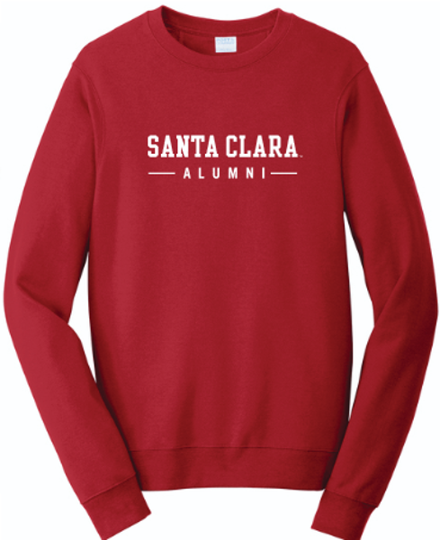 Santa Clara Alumni Crew Sweatshirt, Cardinal; $39.98
