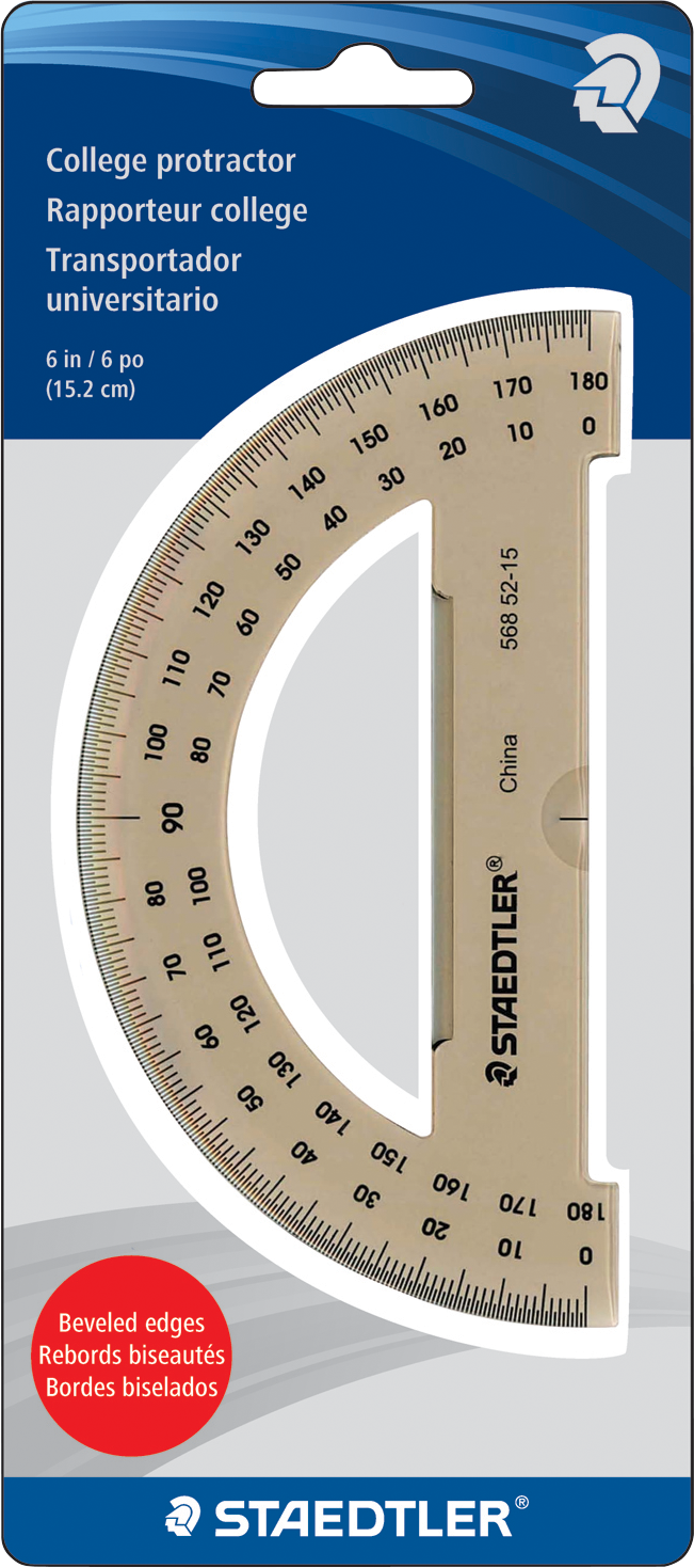 Product image 1 of 1 for Staedtler Acrylic Protractor 6in
