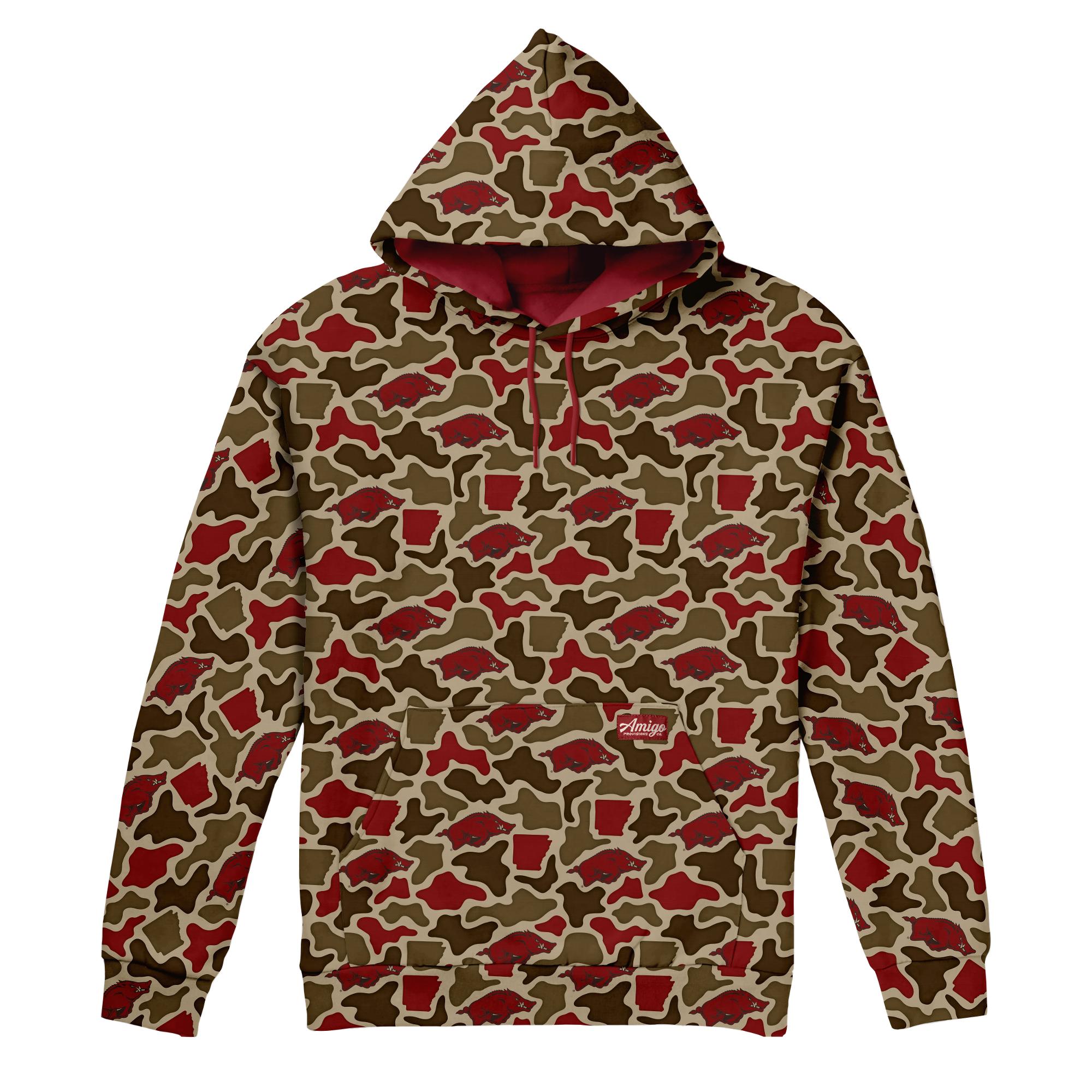 image of: Arkansas Razorbacks Camo Water Repellant Hoodie