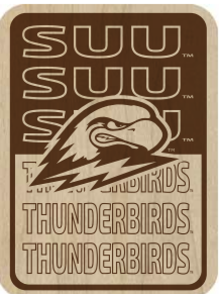 SPIRIT MAPLE RECTANGLE MAGNET SUU; $7.99