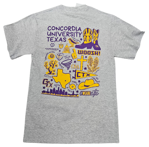 CTX/CBA Collage Tee; $24.95