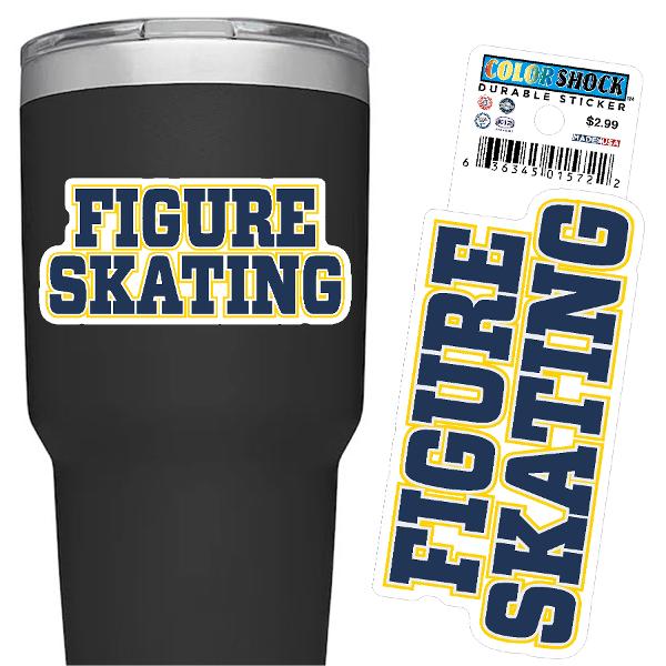 Figure Skating Textured Sticker; $2.99