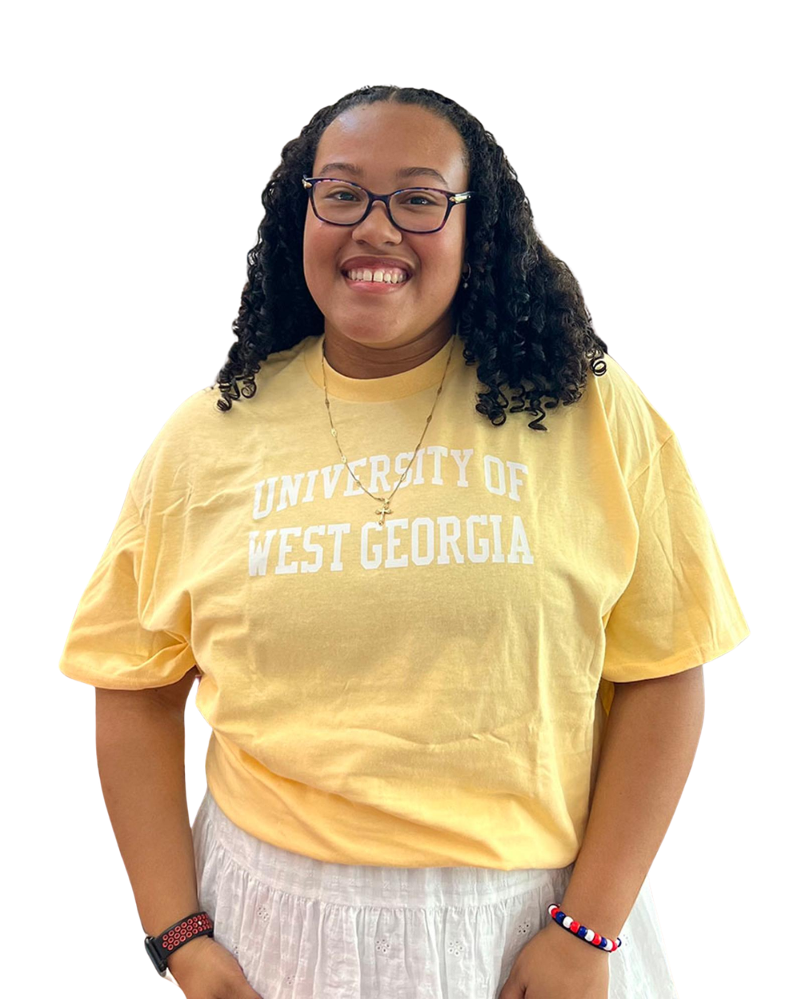 Variant 17 of 20 for UNIV. WEST GA TEXT ROLLED TEE