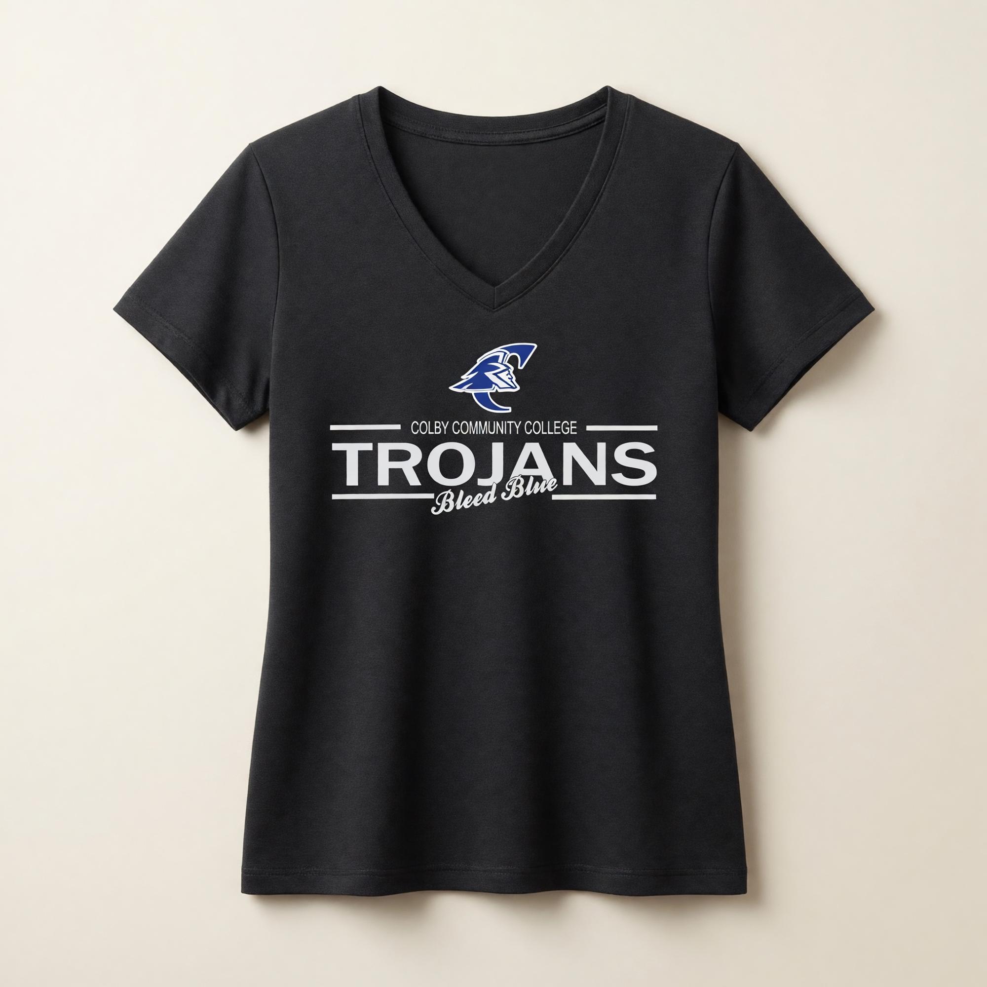 Product image 1 of 1 for CCC Bleed Blue V-Neck T-Shirt