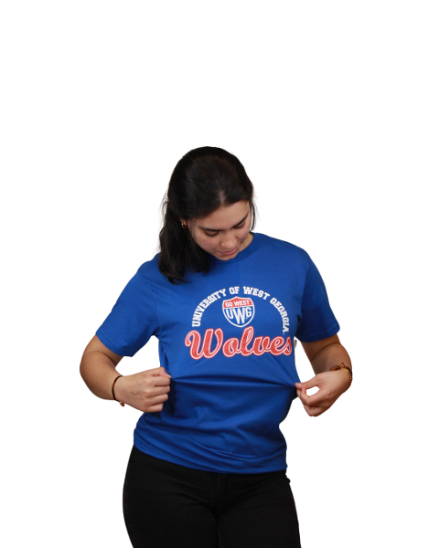 LARIMAR CIRCLE WOLVES TEE; $19.99