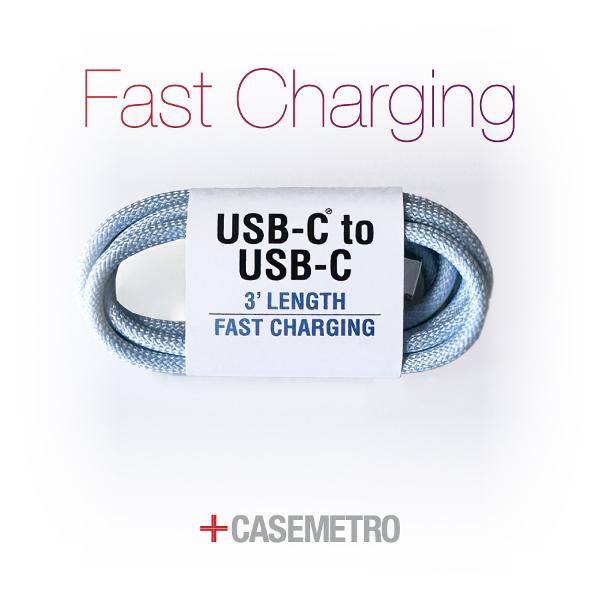 USB-C to USB-C Fast Charging Braided Cables; $8.99