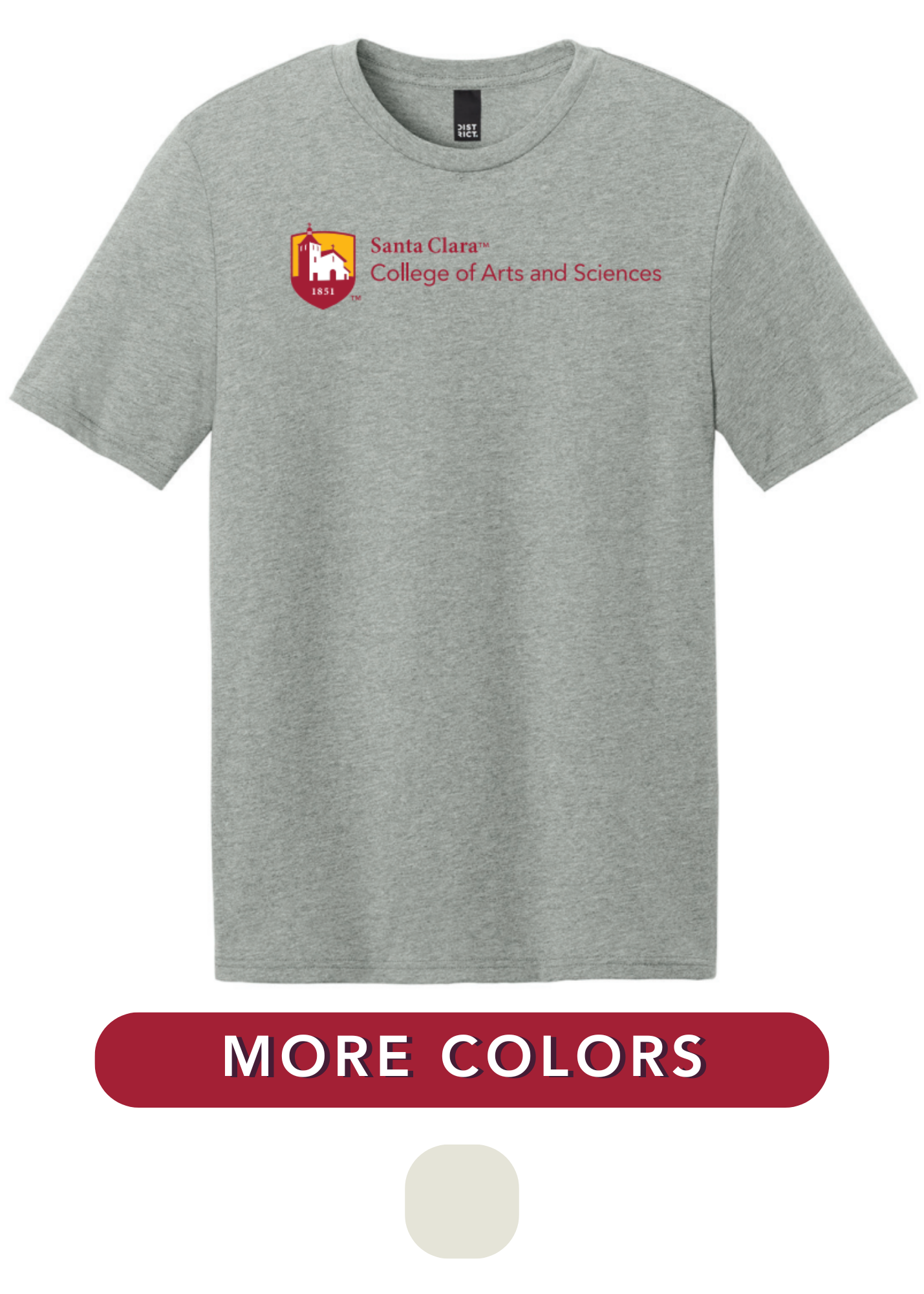 image of: Santa Clara University College of Arts & Sciences Short Sleeve Tee