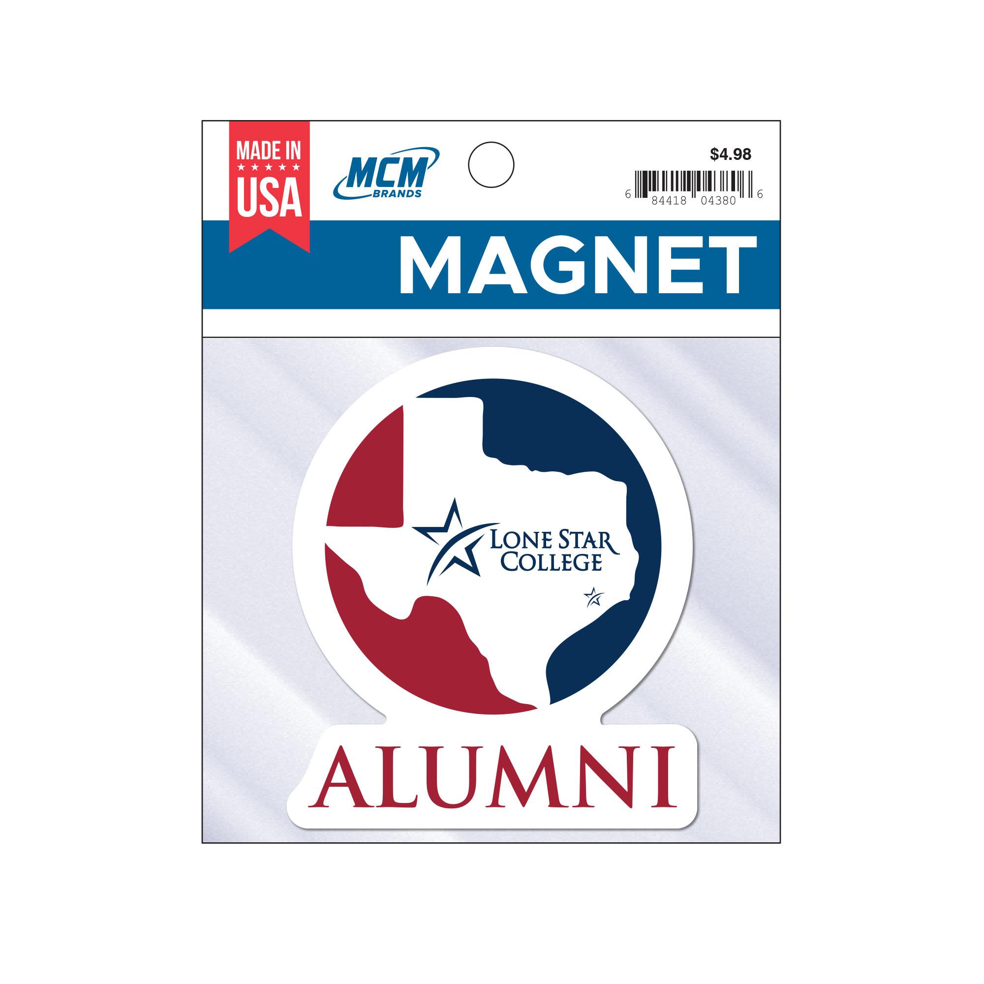 Product image 1 of 1 for Lone Star College 4in x 4in Alumni Magnet