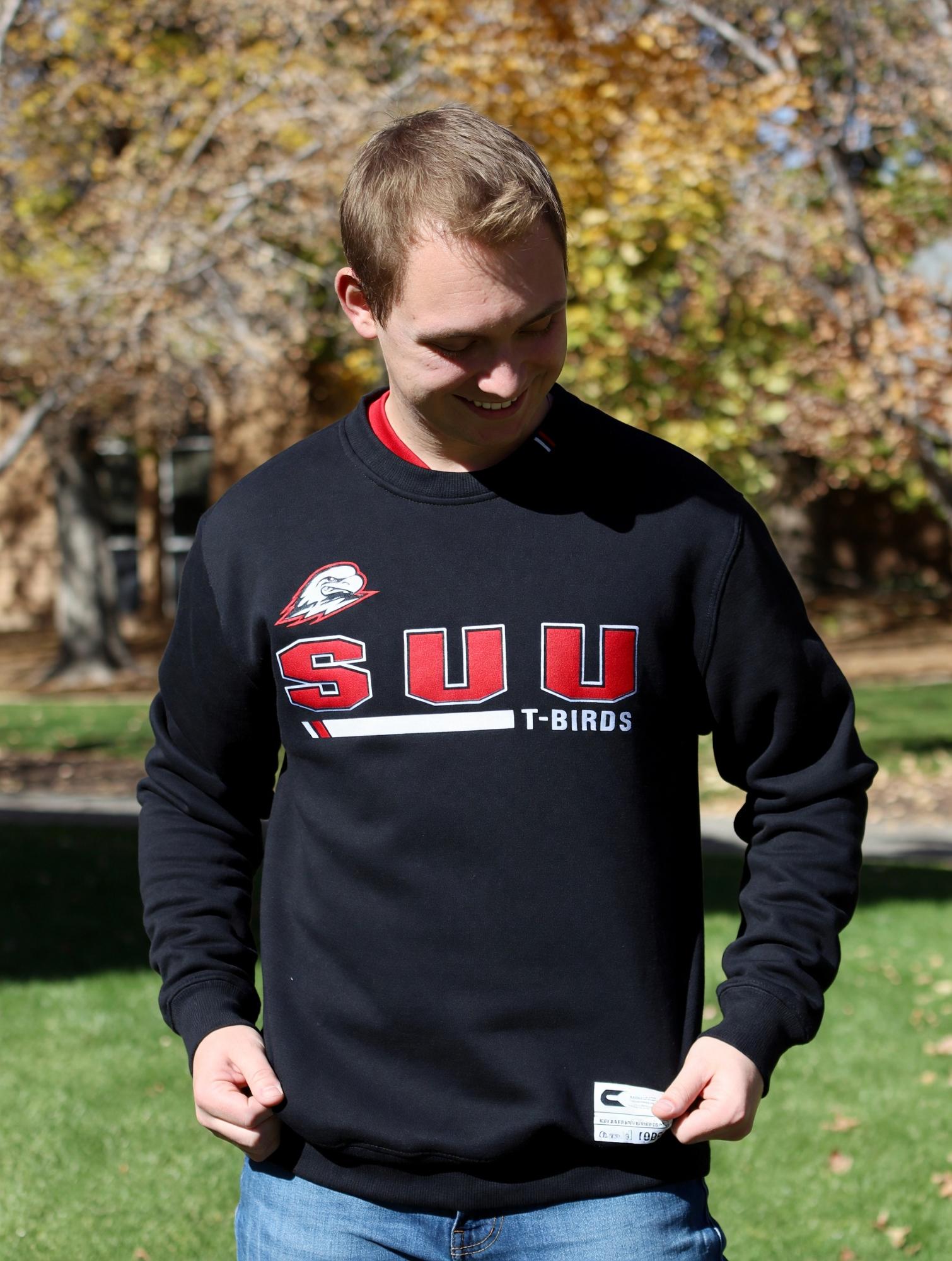 Product image 1 of 2 for Colosseum Crew Black SUU Bar T-Birds