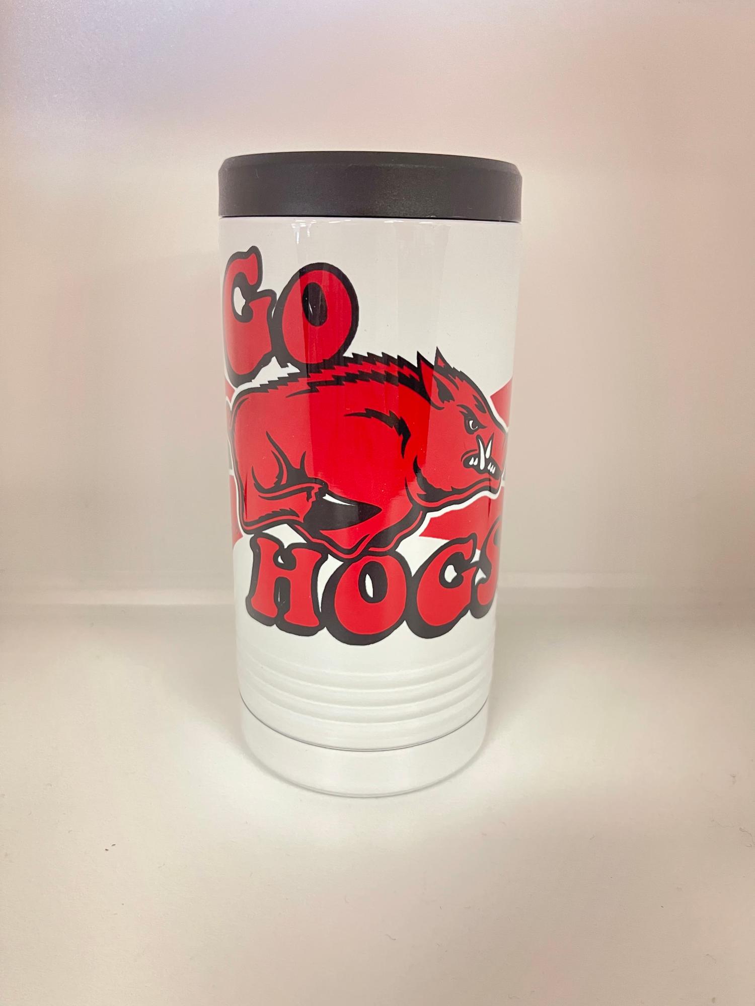 image of: Arkansas Razorback Slim Can Cooler